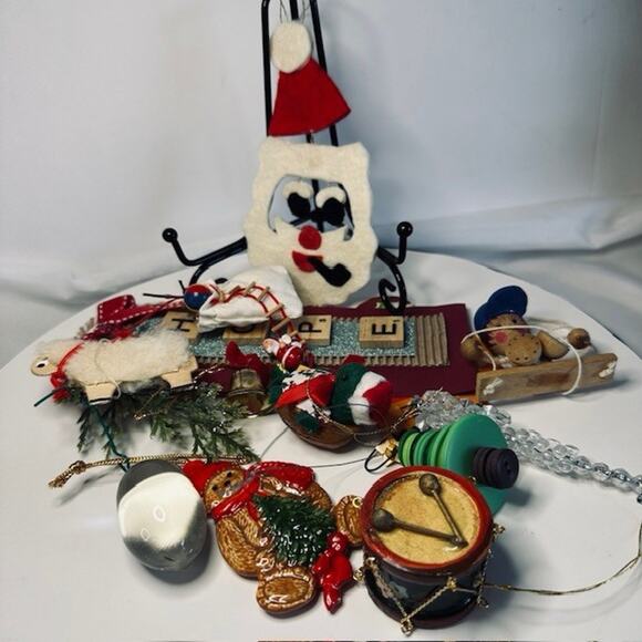 Grab Bag 14, Christmas Ornaments, Mixed Lot handmade Gordon Fraser Santa Holiday - Picture 11 of 16